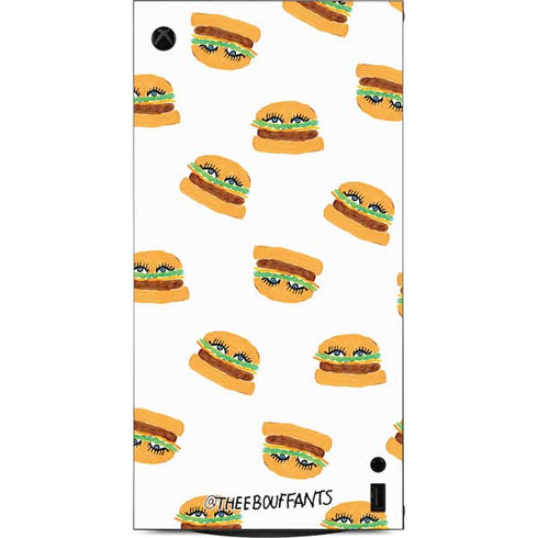 Bouffants and Broken Hearts Cute Burgers XBox Series X Digital Edition Console Skin